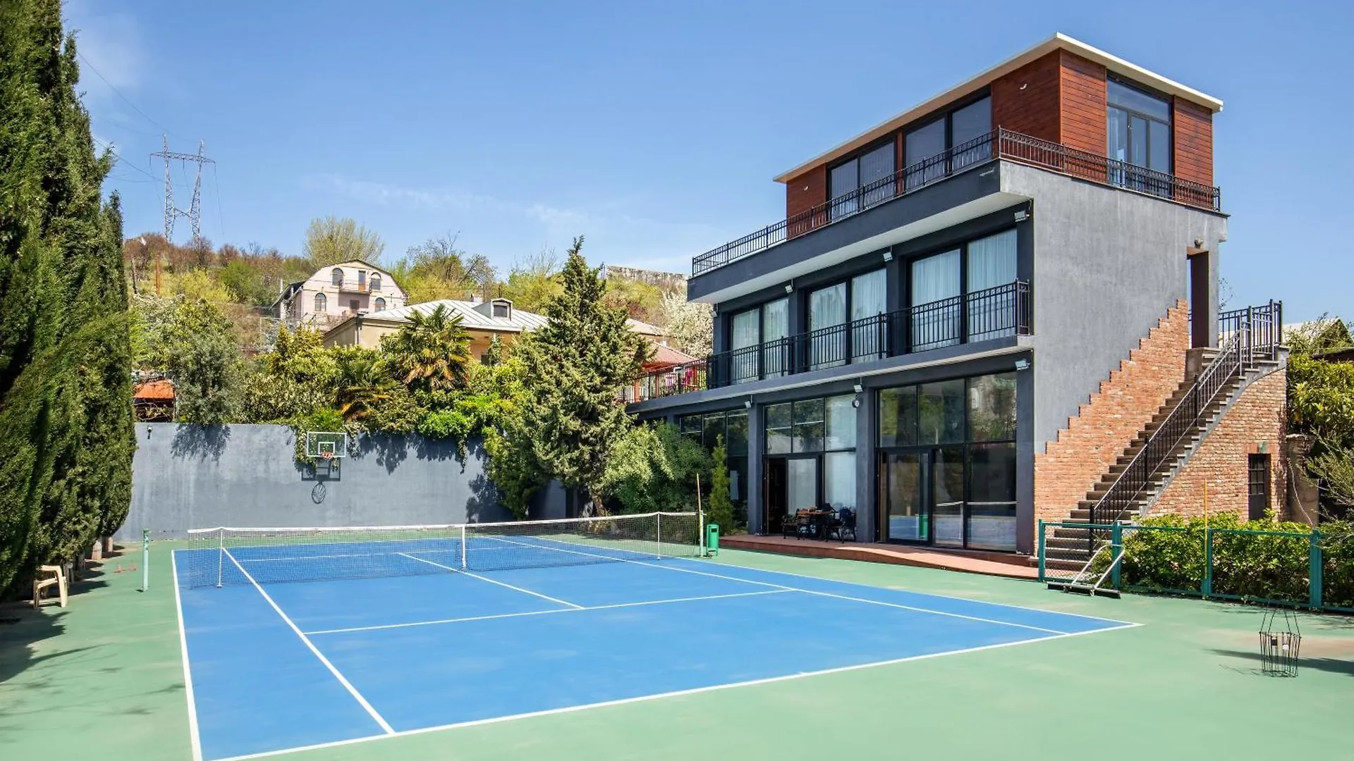 טביליסי Private Modern Villa With Tennis Court